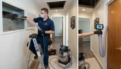 Technician cleaning air ducts for improved HVAC efficiency in Colorado Springs CO