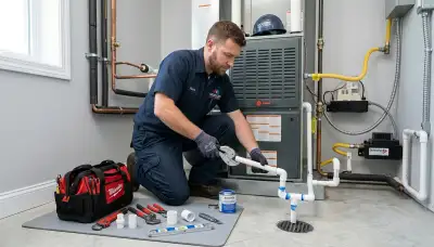 Local plumber performing pipe repair in Colorado Springs, CO for Five Star Cooling plumbing services